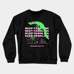 Keep Pedaling Alligator 3 Crewneck Sweatshirt